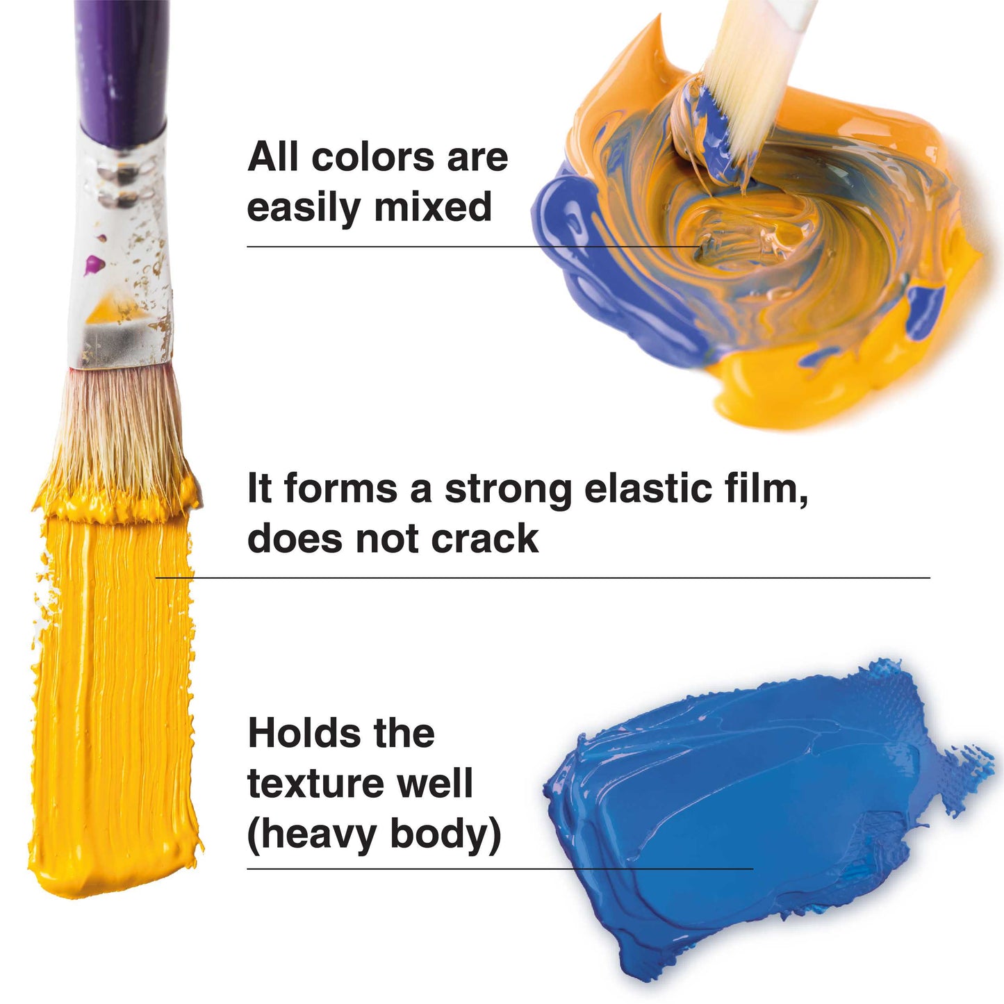 Professional acrylic paints ACRYL PRO Composite 430 ml / Basic colors
