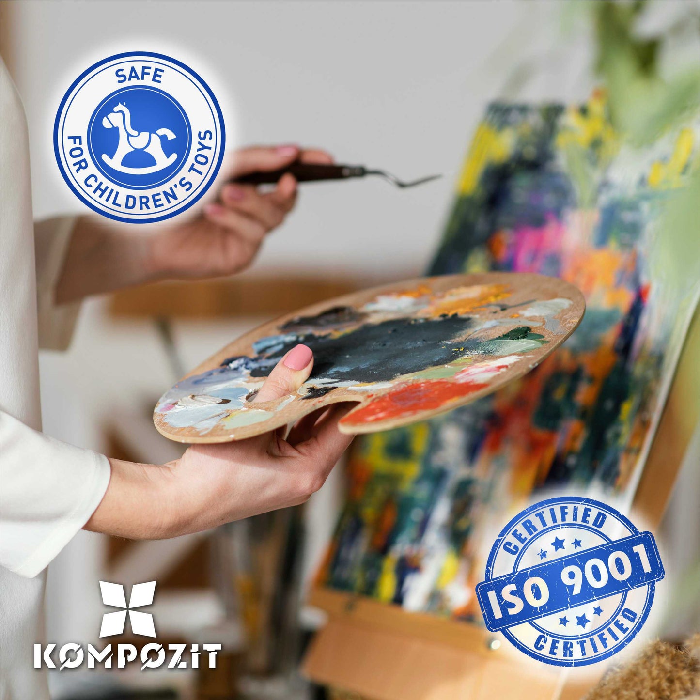 Professional acrylic paints ACRYL PRO Composite 430 ml / Basic colors