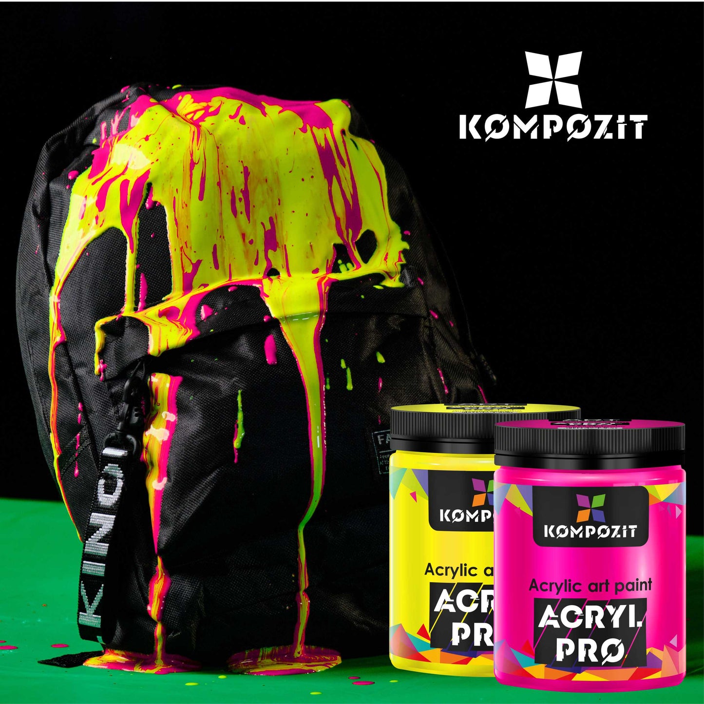Profesionálne akrylové farby ACRYL PRO Kompozit 430 ml / Fluorescenčné farby