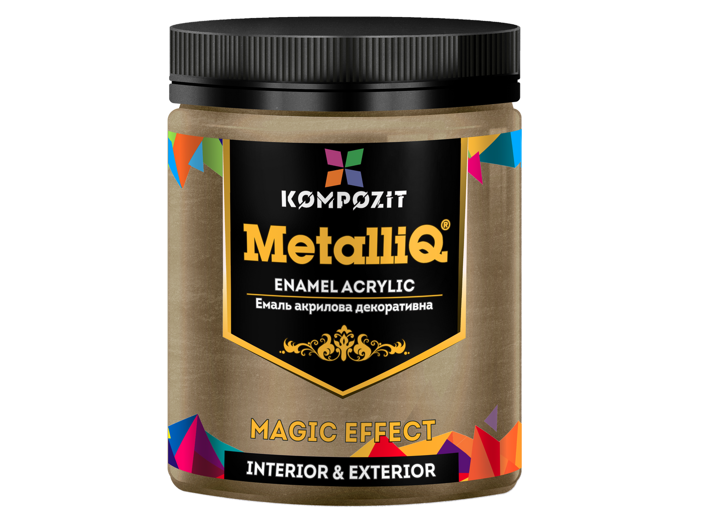 Metallische Profi-Acrylfarben MetalliQ Kompozit 500 g / Verschiedene Farbtöne
