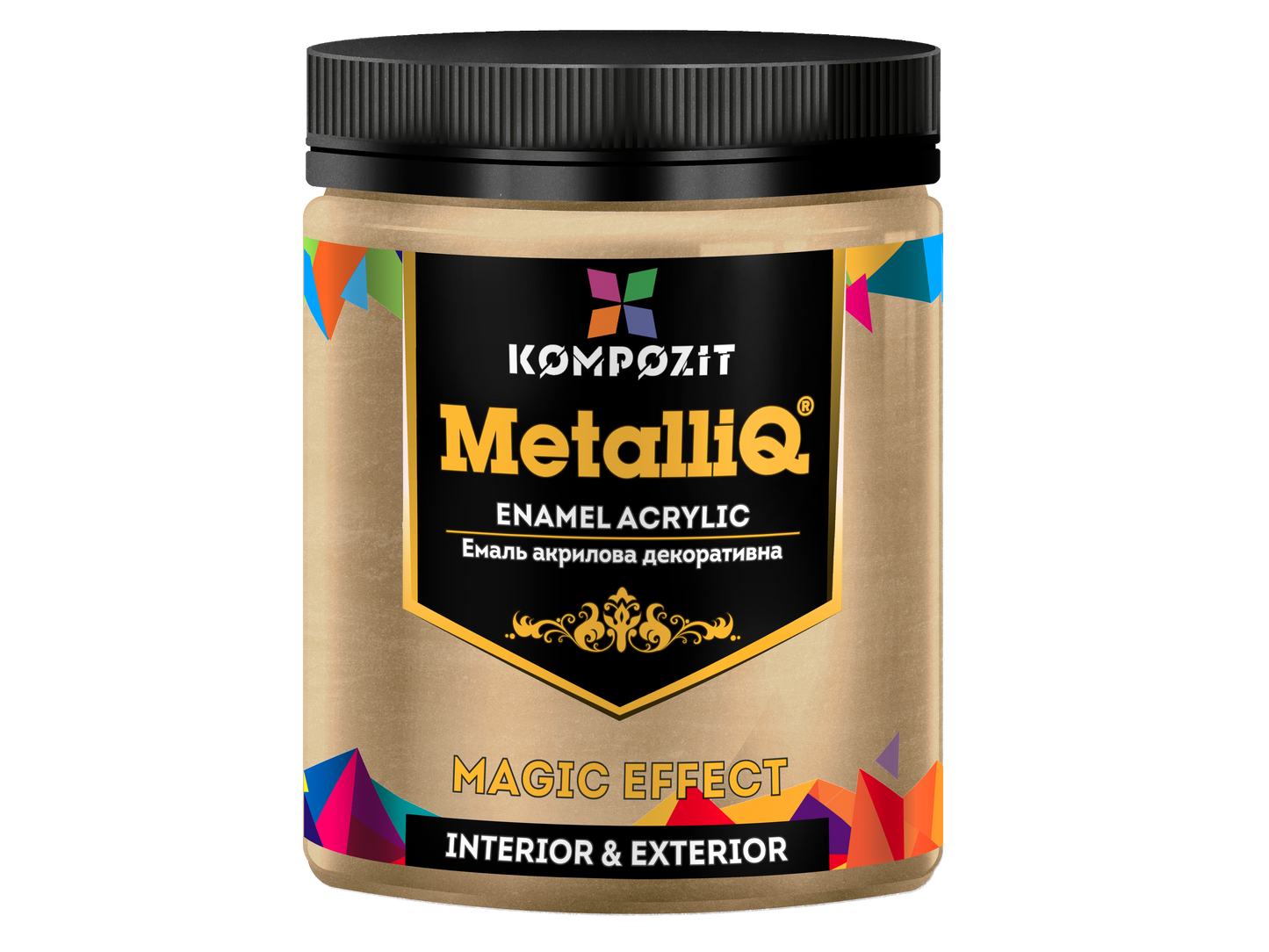 Metallische Profi-Acrylfarben MetalliQ Kompozit 500 g / Verschiedene Farbtöne