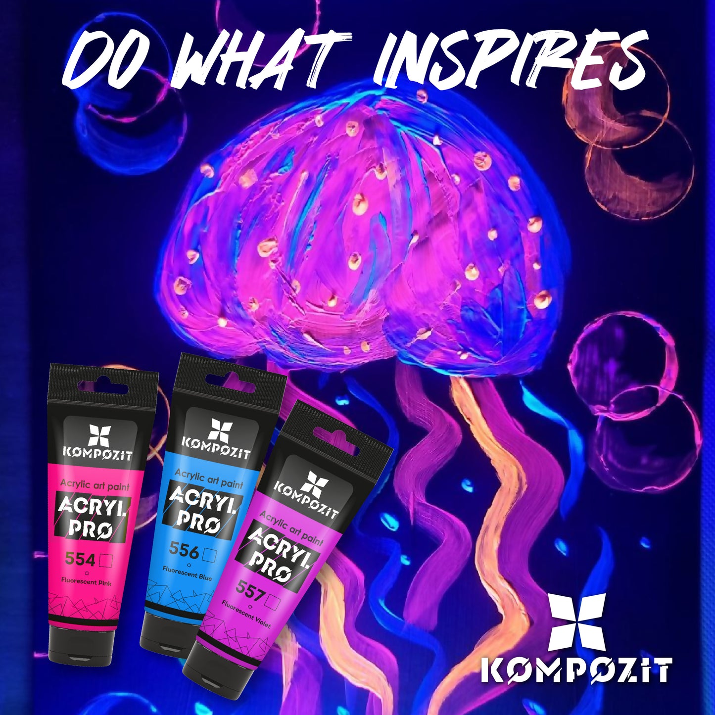 Set Acrylfarben ACRYL PRO Kompozit CREATIVE 12 x 75 ml