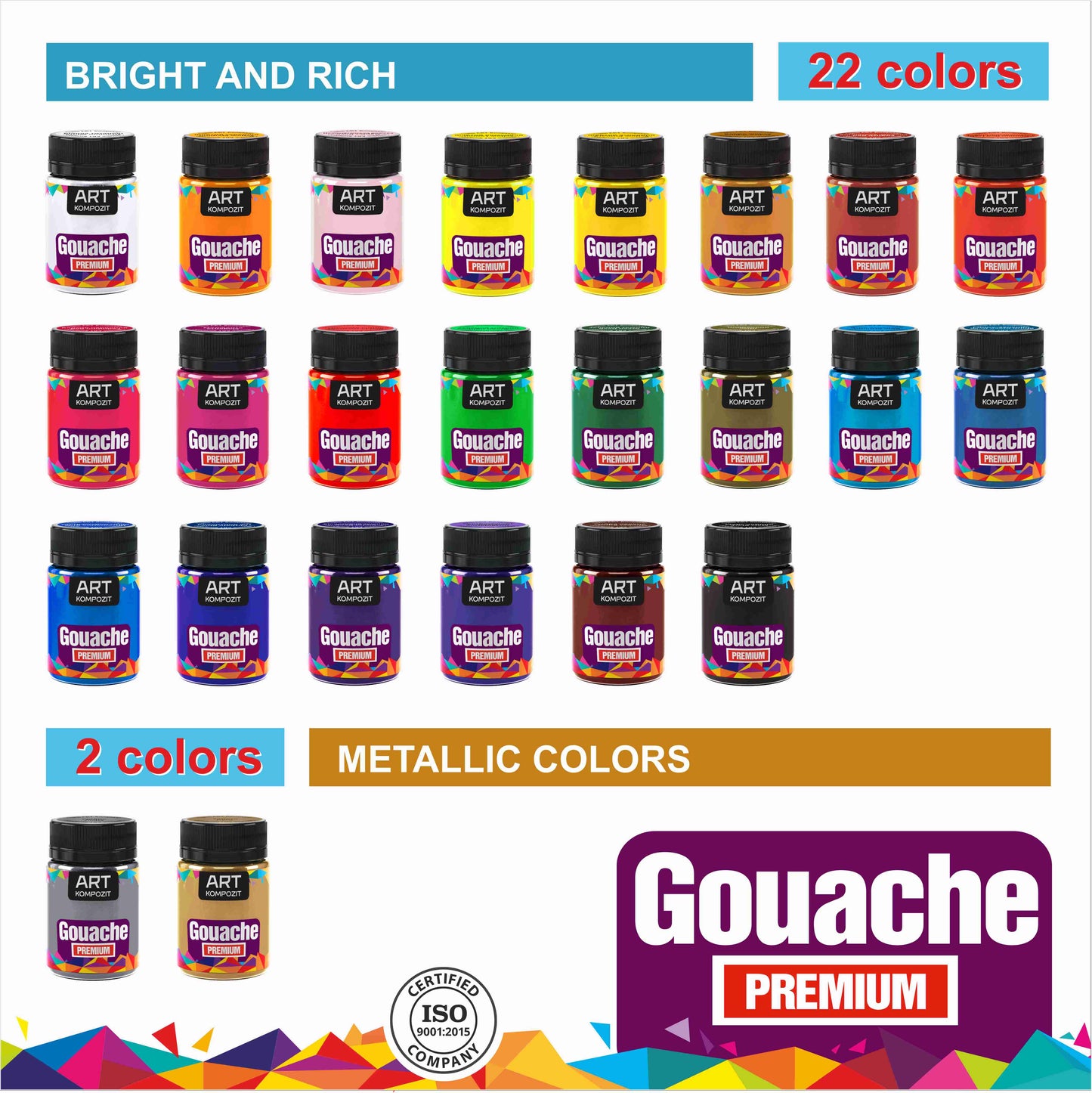 Gvaš PREMIUM Kompozit 60 ml / Rôzne odtiene
