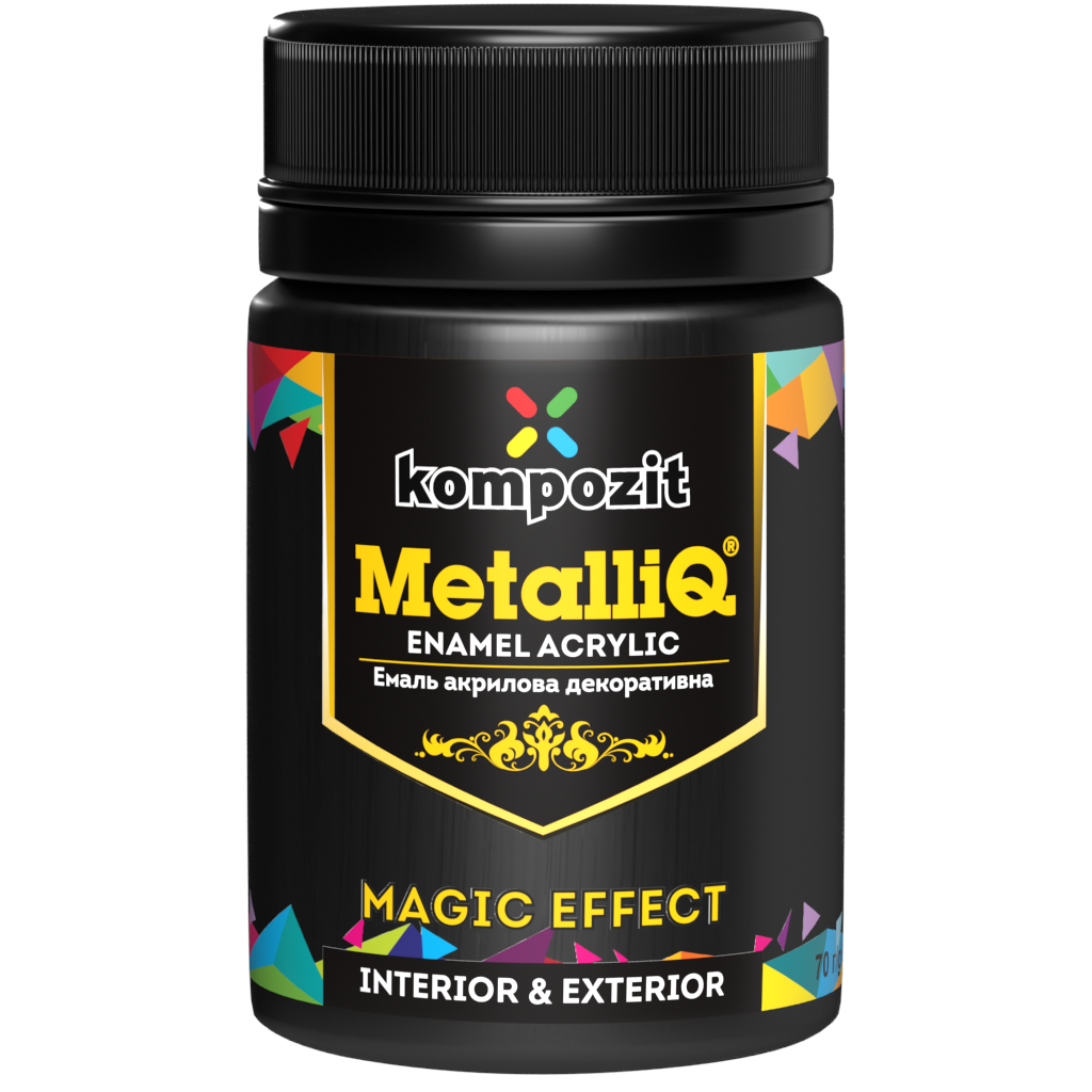 Metallic professional acrylic paints MetalliQ Kompozit 70 g / Various shades