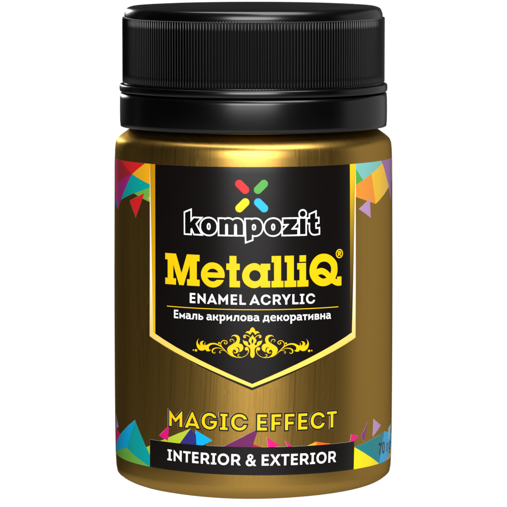 Metallic professional acrylic paints MetalliQ Kompozit 70 g / Various shades