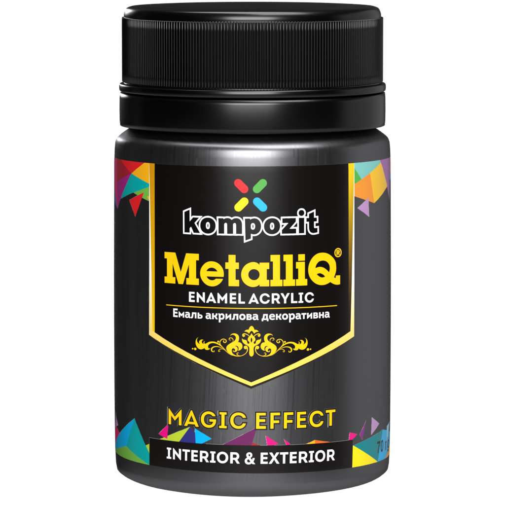 Metallic professional acrylic paints MetalliQ Kompozit 70 g / Various shades