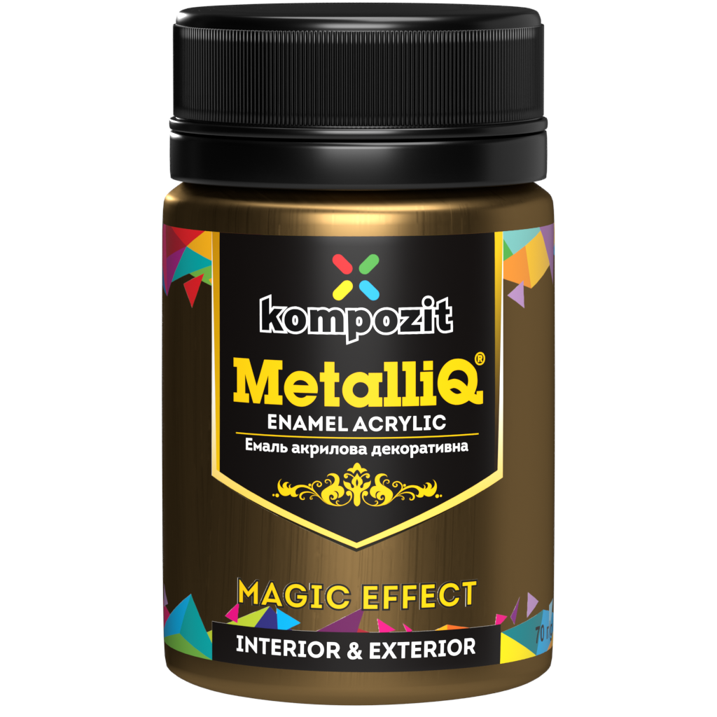 Metallic professional acrylic paints MetalliQ Kompozit 70 g / Various shades