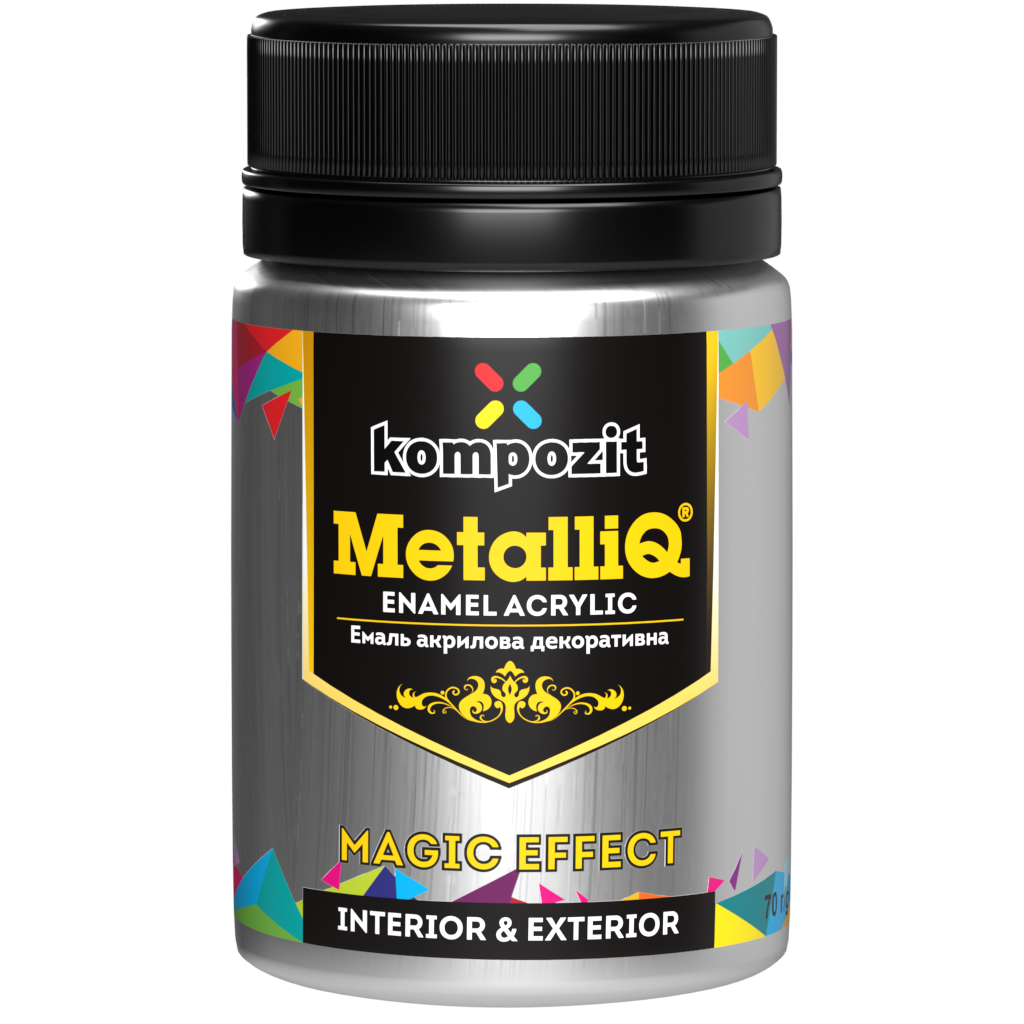 Metallic professional acrylic paints MetalliQ Kompozit 70 g / Various shades