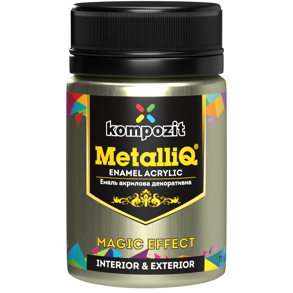 Metallic professional acrylic paints MetalliQ Kompozit 70 g / Various shades