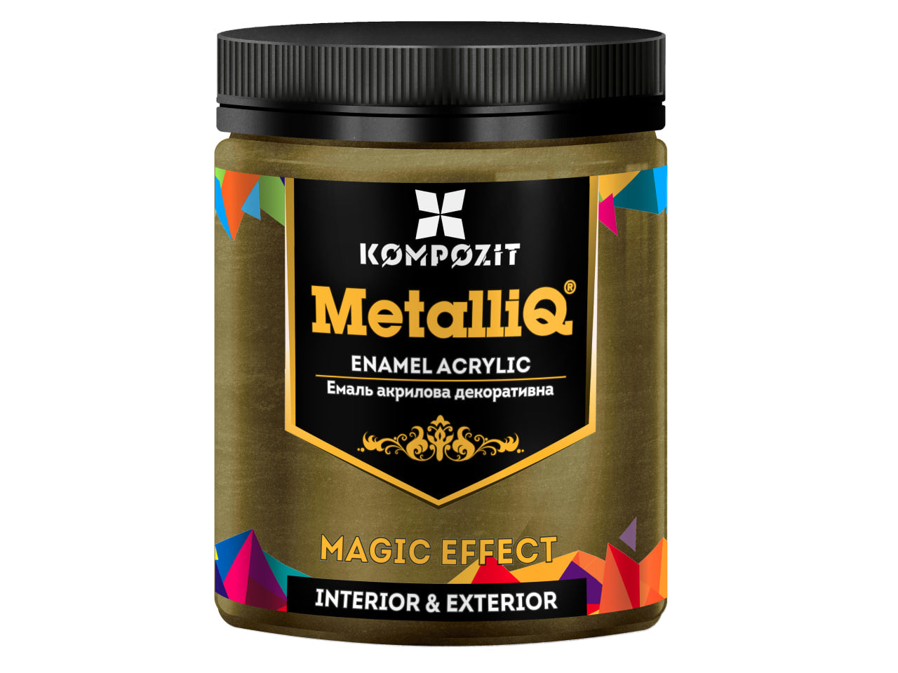 Metallic professional acrylic paints MetalliQ Kompozit 500 g / Various shades