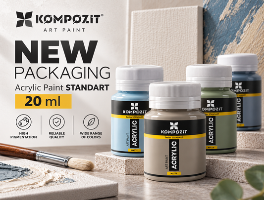 Nové balenie akrylových farieb STANDART – teraz 20 ml