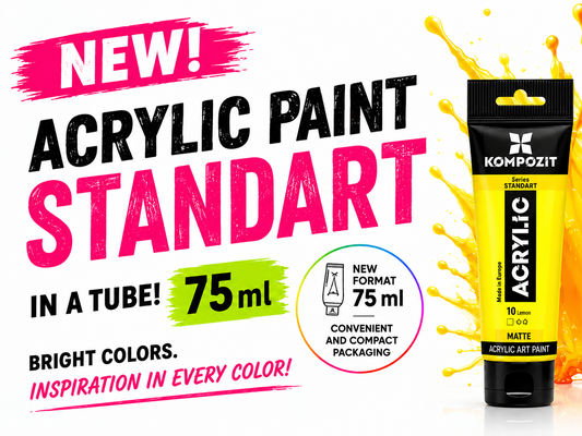 Novinka od Kompozit: ACRYL STANDART teraz v praktickom 75 ml balení