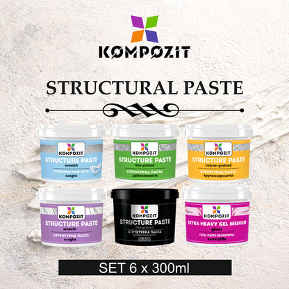 Sada štruktúrnych pást 6×300 ml