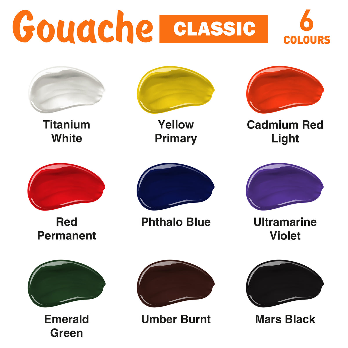 Sada gvašových farieb CLASSIC Kompozit 9x20 ml