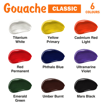 Sada gvašových farieb CLASSIC Kompozit 9x20 ml