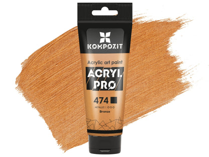 Profesionálne akrylové farby ACRYL PRO Kompozit 75 ml / Metalické farby