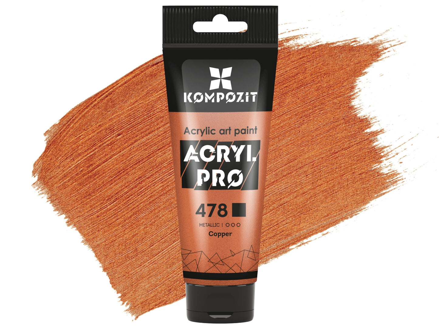 Profesionálne akrylové farby ACRYL PRO Kompozit 75 ml / Metalické farby