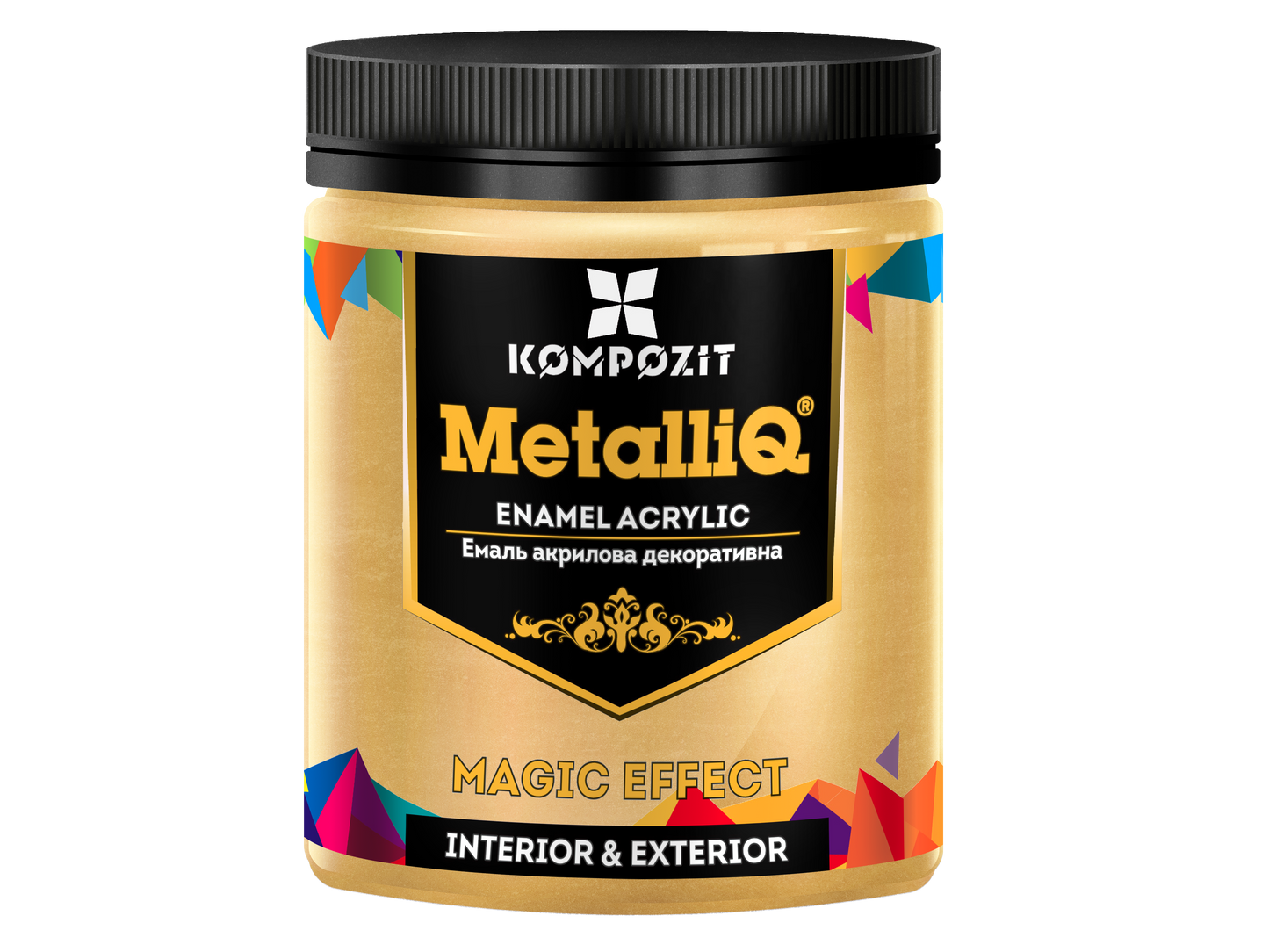 Metallic professional acrylic paints MetalliQ Kompozit 500 g / Various shades