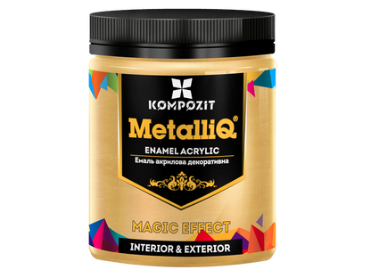 Metallic professional acrylic paints MetalliQ Kompozit 500 g / Various shades