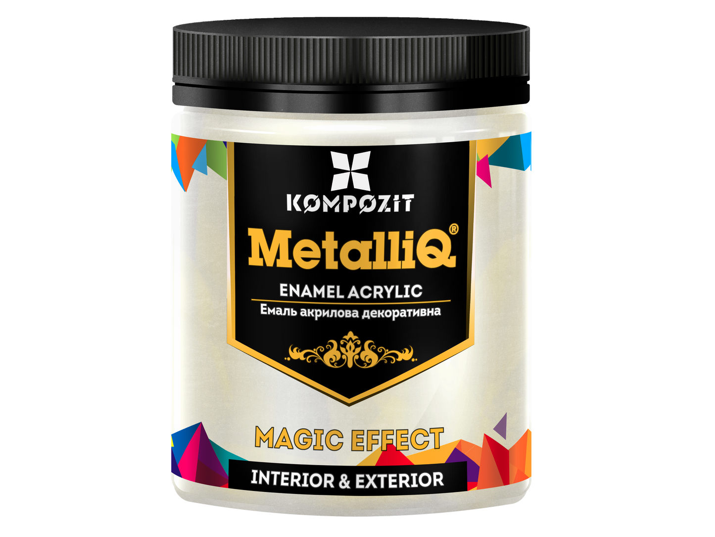 Metallic professional acrylic paints MetalliQ Kompozit 500 g / Various shades