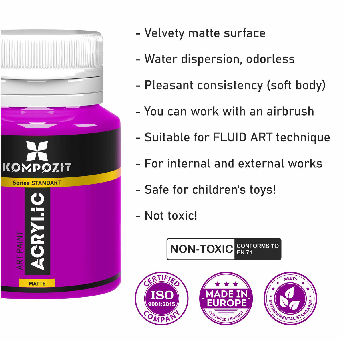 Akrylová farba STANDART Kompozit 20 ml / Fluorescenčné odtiene