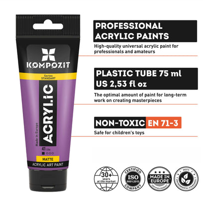 Akrylová farba STANDART Kompozit 75 ml / Rôzne odtiene
