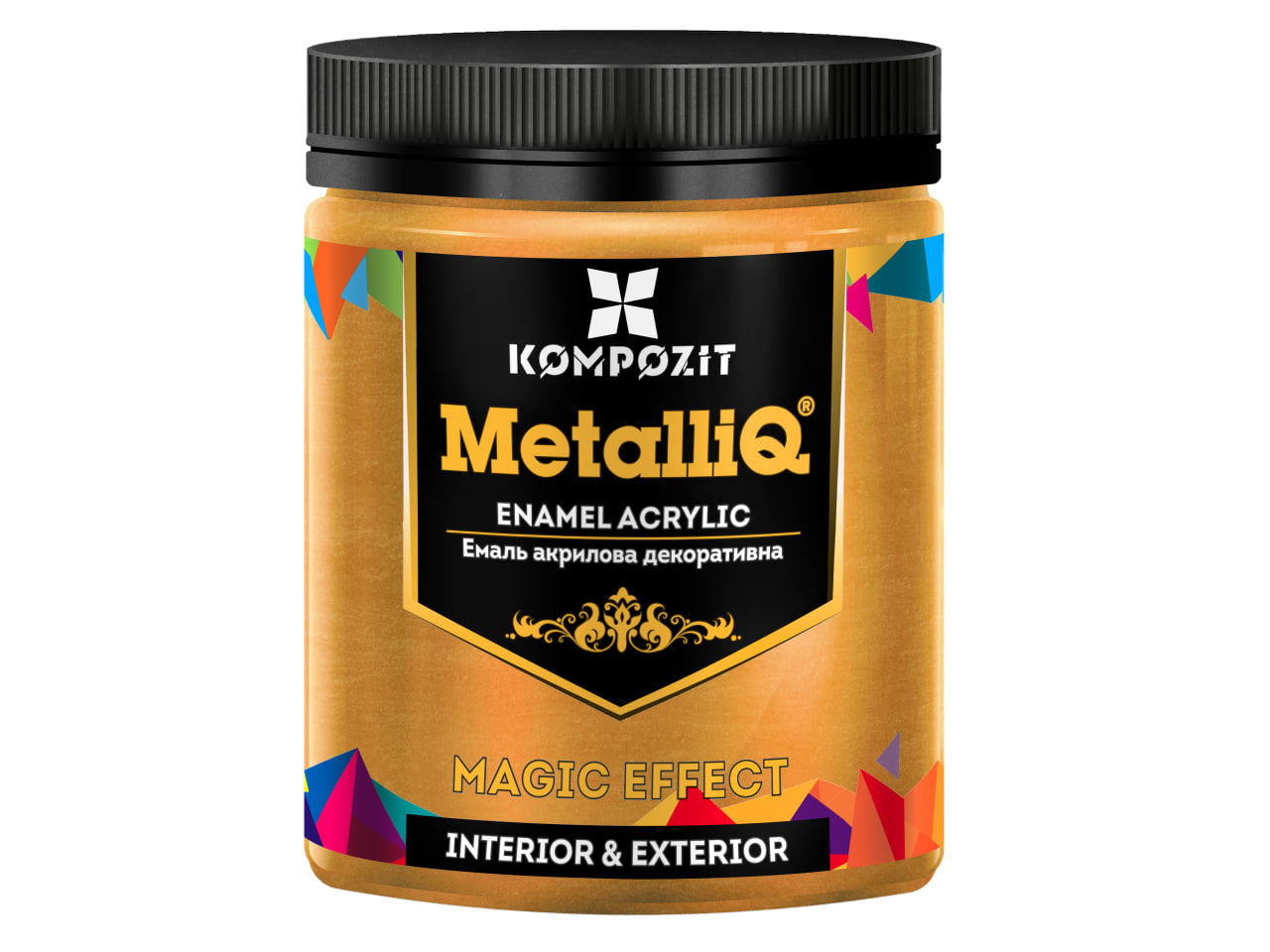 Metallic professional acrylic paints MetalliQ Kompozit 500 g / Various shades